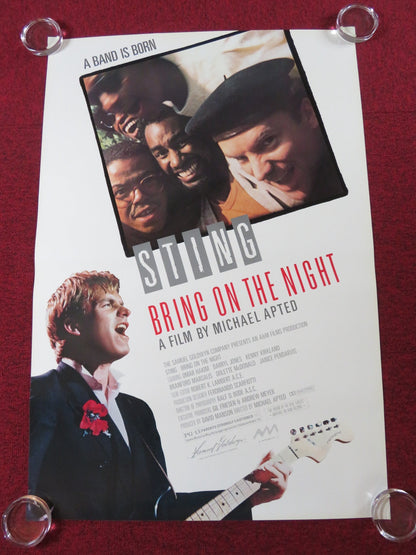 BRING ON THE NIGHT US ONE SHEET ROLLED POSTER STING TRUDIE STYLER M. APTED 1985 Rendezvous Cinema Movie posters