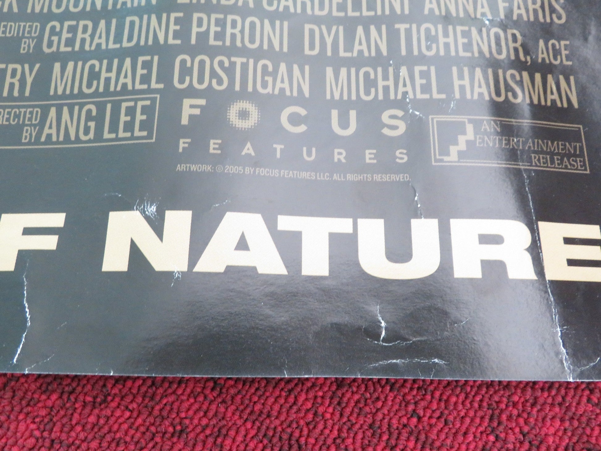 BROKEBACK MOUNTAIN - A UK QUAD ROLLED POSTER HEATH LEDGE JAKE GYLLENHAAL 2005 Movie posters