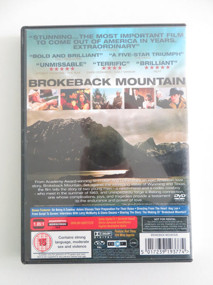 BROKEBACK MOUNTAIN (DVD) HEATH LEDGER JAKE GYLLENHAAL 2005 REGION 2 Movie posters