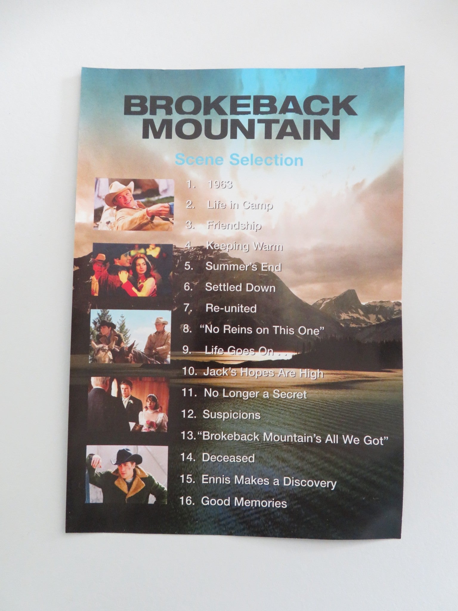 BROKEBACK MOUNTAIN (DVD) HEATH LEDGER JAKE GYLLENHAAL 2005 REGION 2 Movie posters