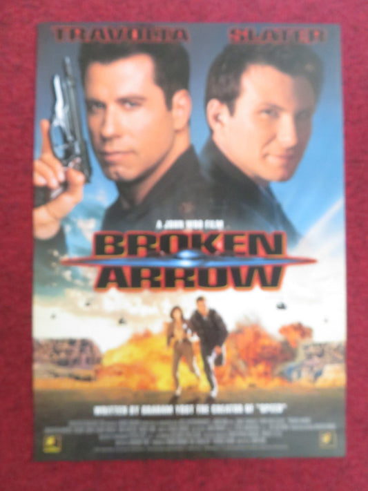 BROKEN ARROW VHS VIDEO POSTER JOHN TRAVOLTA CHRISTIAN SLATER 1995 Rendezvous Cinema Movie posters