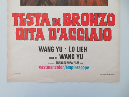 Bronze Head and Steel Arm Italian Locandina Poster Chiao Tien 1973 Movie posters