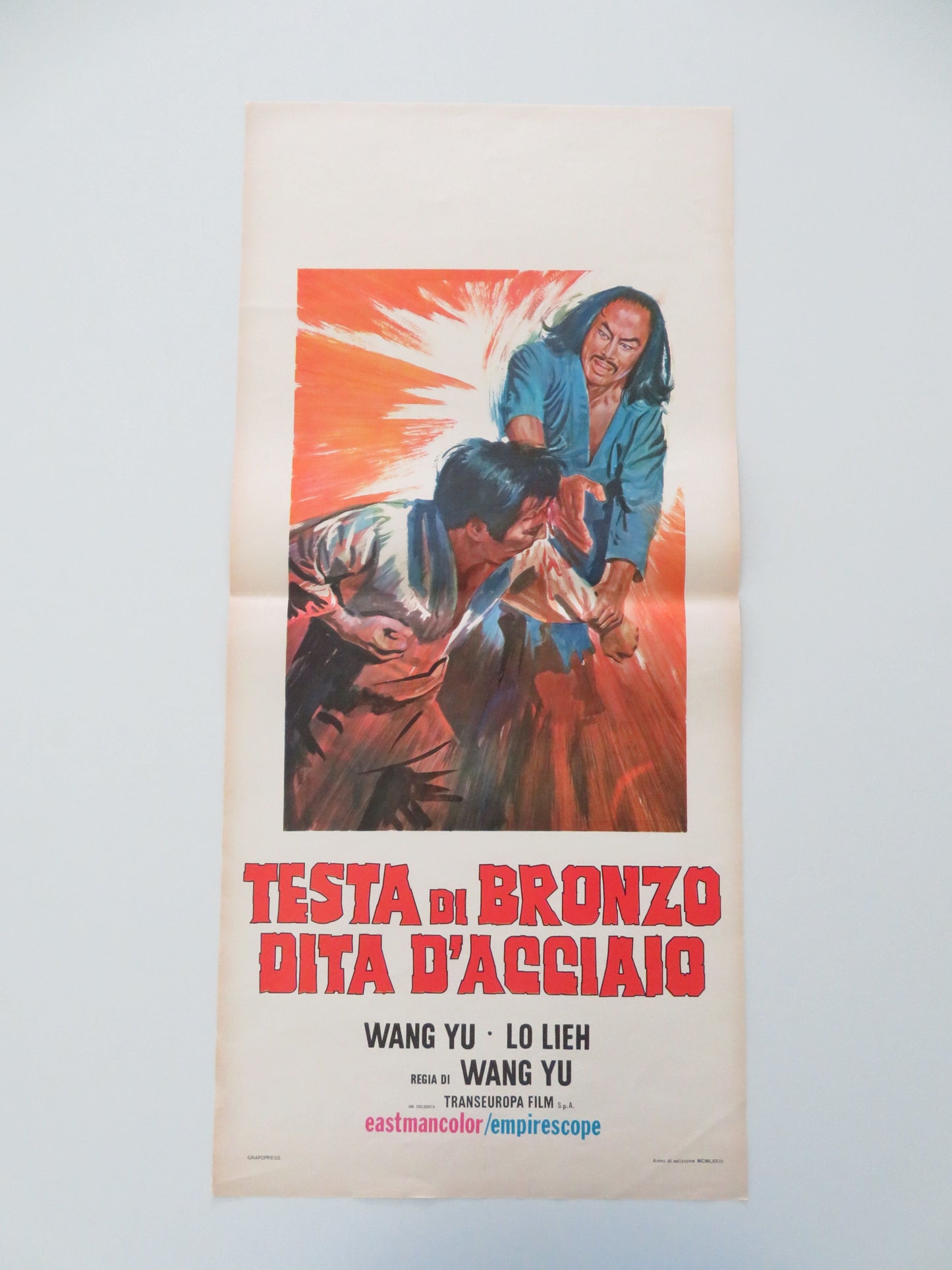 Bronze Head and Steel Arm Italian Locandina Poster Chiao Tien 1973 Movie posters