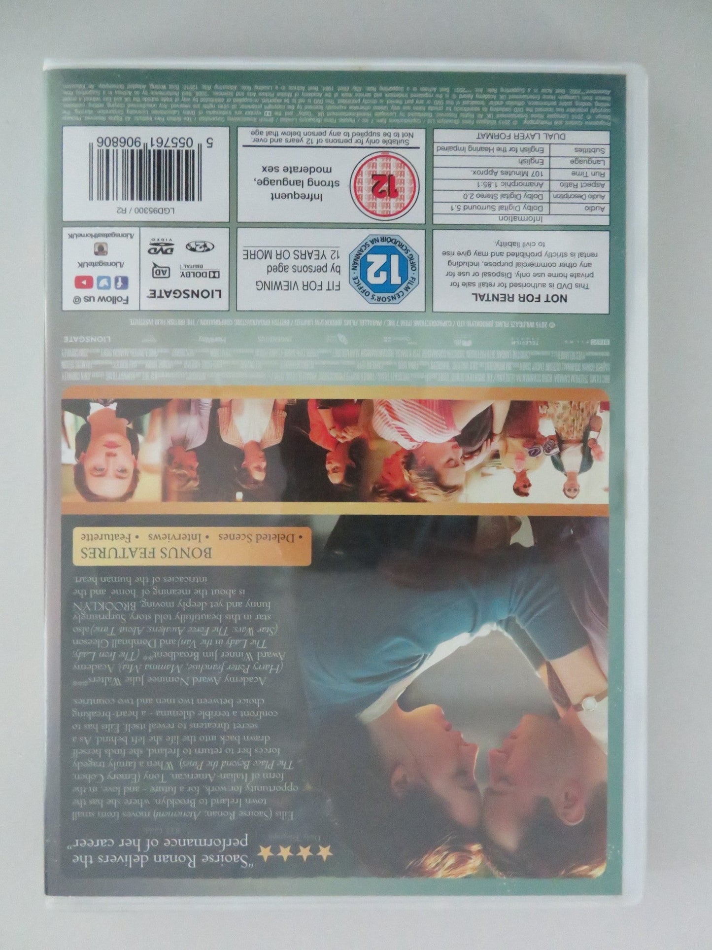 BROOKLYN (DVD) SAOIRSE RONAN JULIE WALTERS 2015 REGION 2 Movie posters