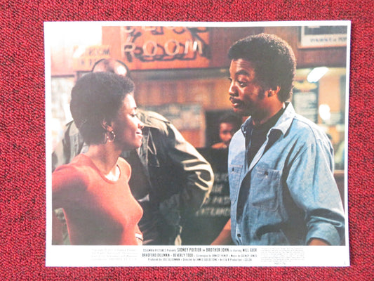 BROTHER JOHN - 2 LOBBY CARD SIDNEY POITIER WILL GEER 1971 Rendezvous Cinema Movie posters