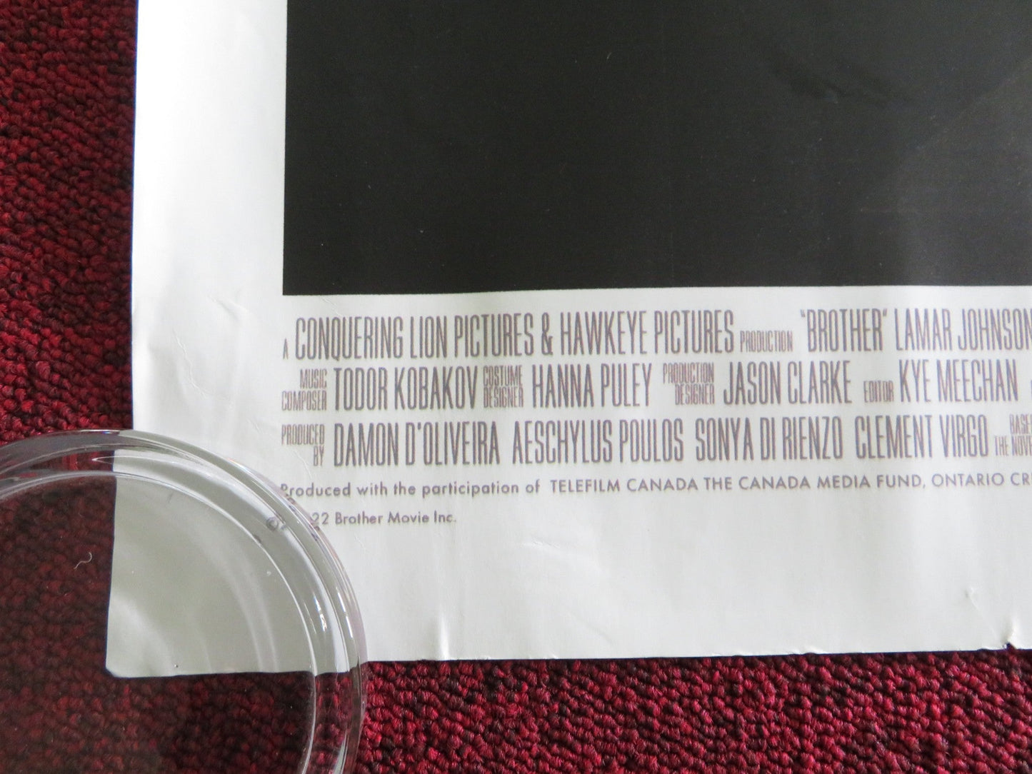 BROTHER UK QUAD ROLLED POSTER LAMAR JOHNSON AARON PIERRE 2022 Rendezvous Cinema Movie posters