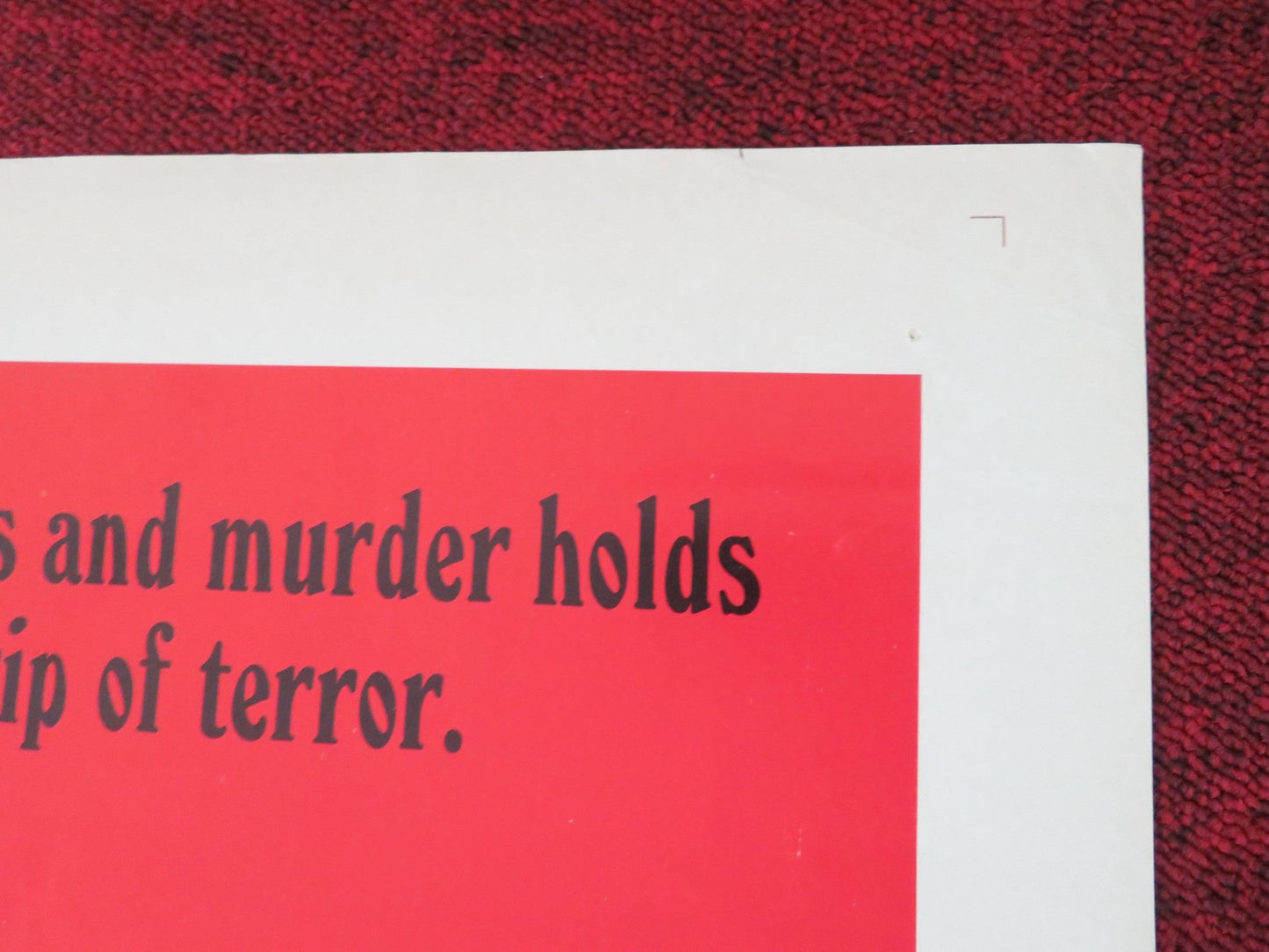 BROTHERHOOD OF SATAN FOLDED US ONE SHEET POSTER STORTHER MARTIN L.Q. JONES 1971 Movie posters