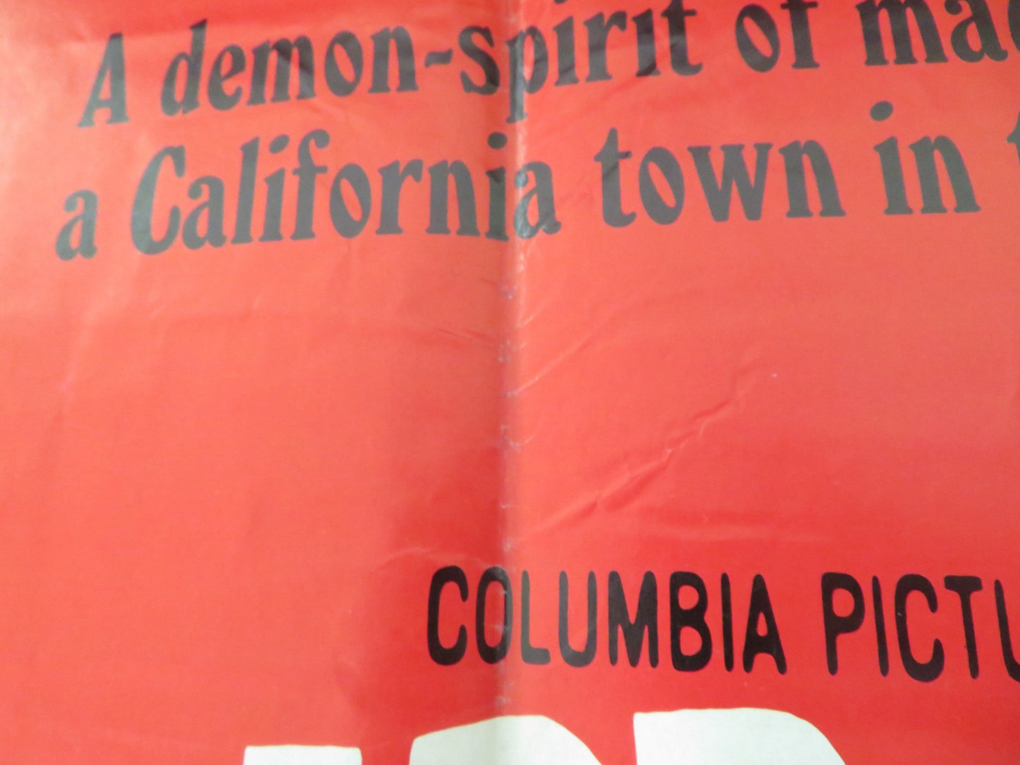 BROTHERHOOD OF SATAN FOLDED US ONE SHEET POSTER STORTHER MARTIN L.Q. JONES 1971 Movie posters