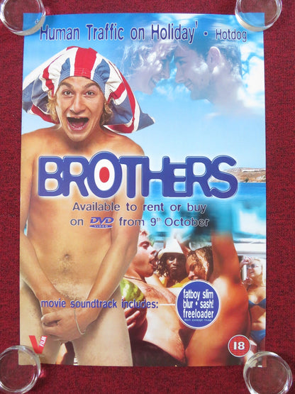 BROTHERS DVD POSTER ROLLED JUSTIN BRETT DAN FREDENBURGH 2000 Rendezvous Cinema Movie posters
