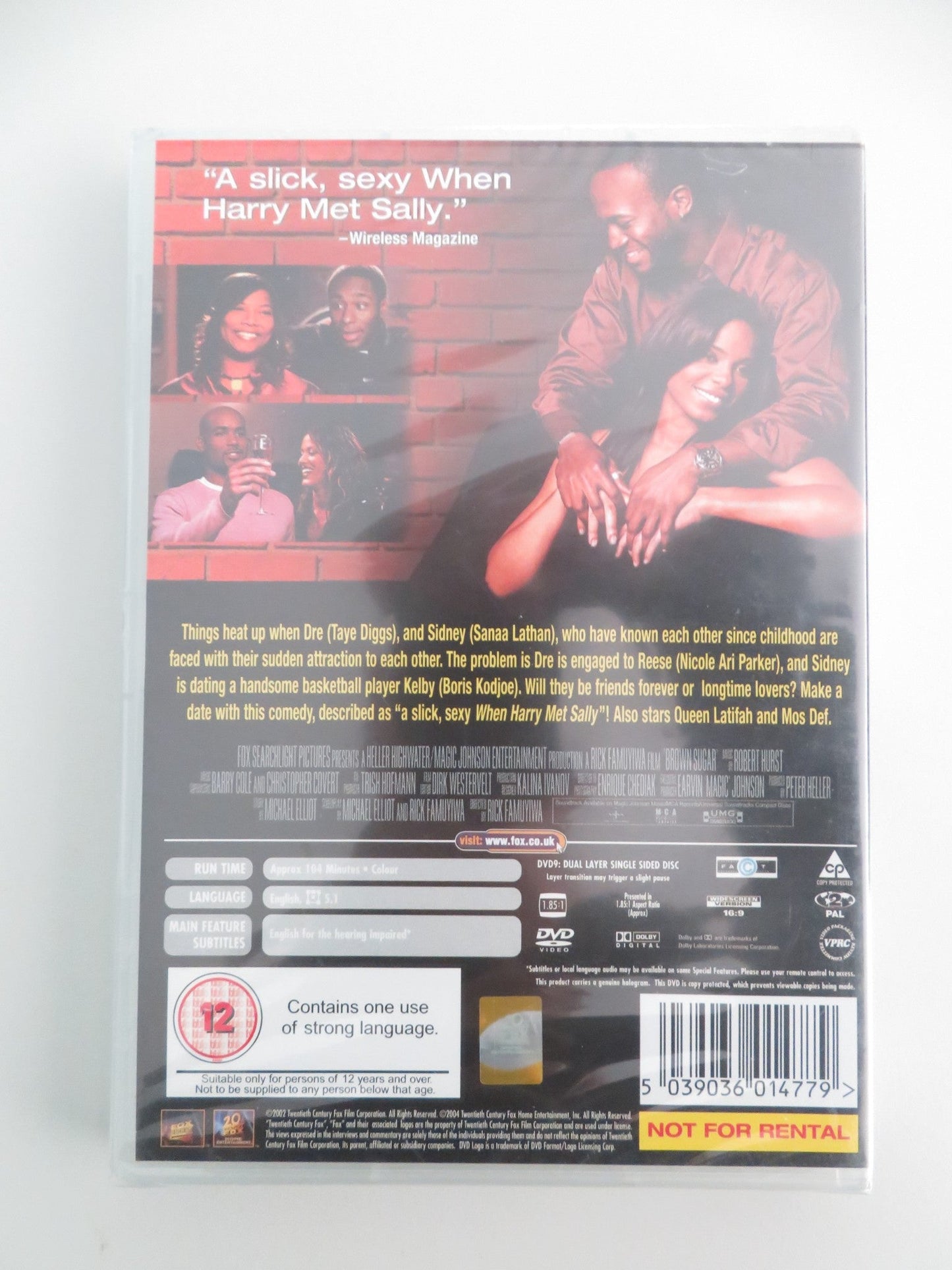 Brown Sugar (DVD) Taye Diggs Sanaa Lathan 2002 Region 2 Movie posters
