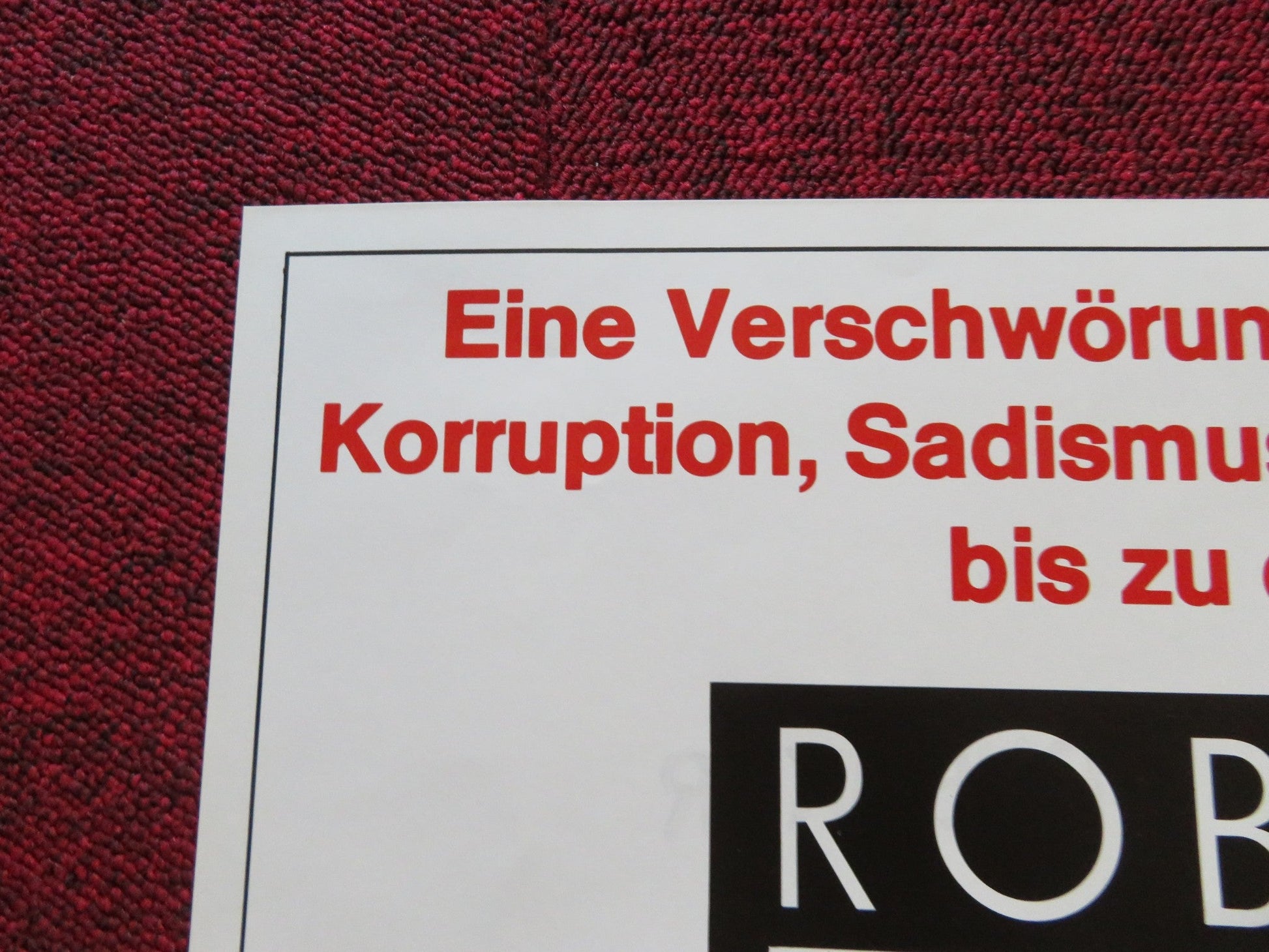 BRUBAKER GERMAN A1 POSTER FOLDED ROBERT REDFORD YAPHET KOTTO 1981 Rendezvous Cinema Movie posters