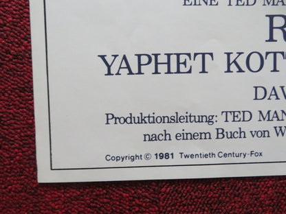 BRUBAKER GERMAN A1 POSTER FOLDED ROBERT REDFORD YAPHET KOTTO 1981 Rendezvous Cinema Movie posters