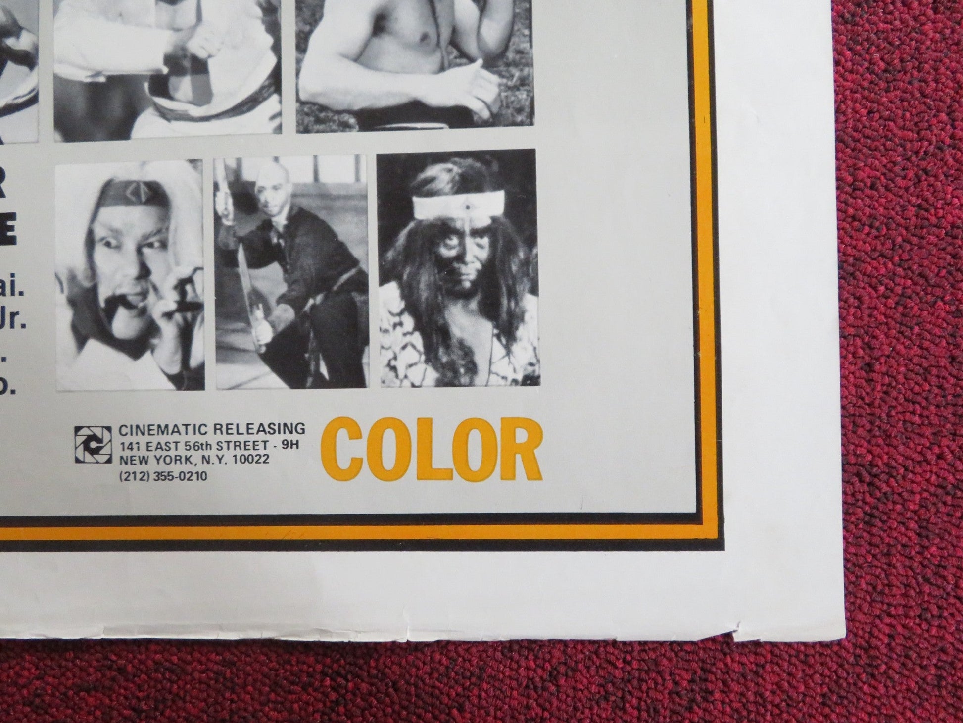 BRUCE, KING OF KUNG FU FOLDED US ONE SHEET POSTER BRUCE LE BOLO YEUNG 1980 Rendezvous Cinema Movie posters