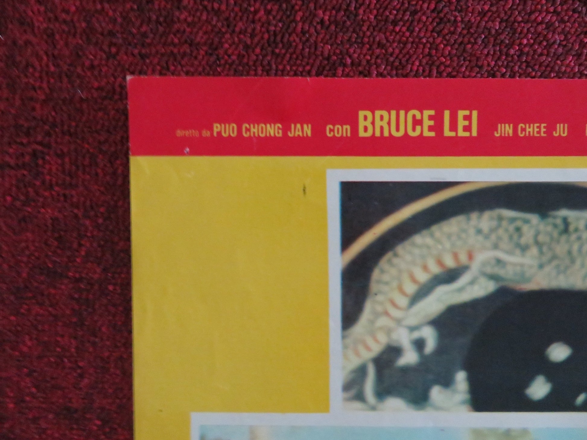 BRUCE LEE L'INDISTRUTTIBILE - B ITALIAN FOTOBUSTA POSTER BRUCE LEI 1970s Rendezvous Cinema Movie posters