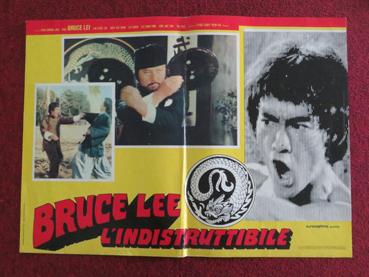 BRUCE LEE L'INDISTRUTTIBILE - B ITALIAN FOTOBUSTA POSTER BRUCE LEI 1970s Rendezvous Cinema Movie posters