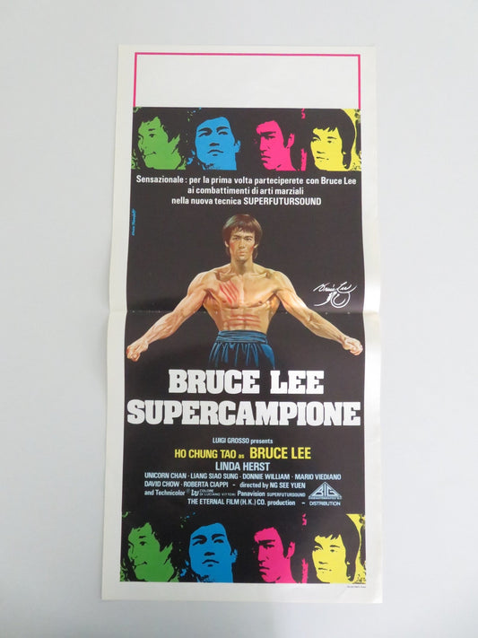 BRUCE LEE: THE MAN, THE MYTH ITALIAN LOCANDINA POSTER HO CHUNG TAO HERST 1980 Movie posters