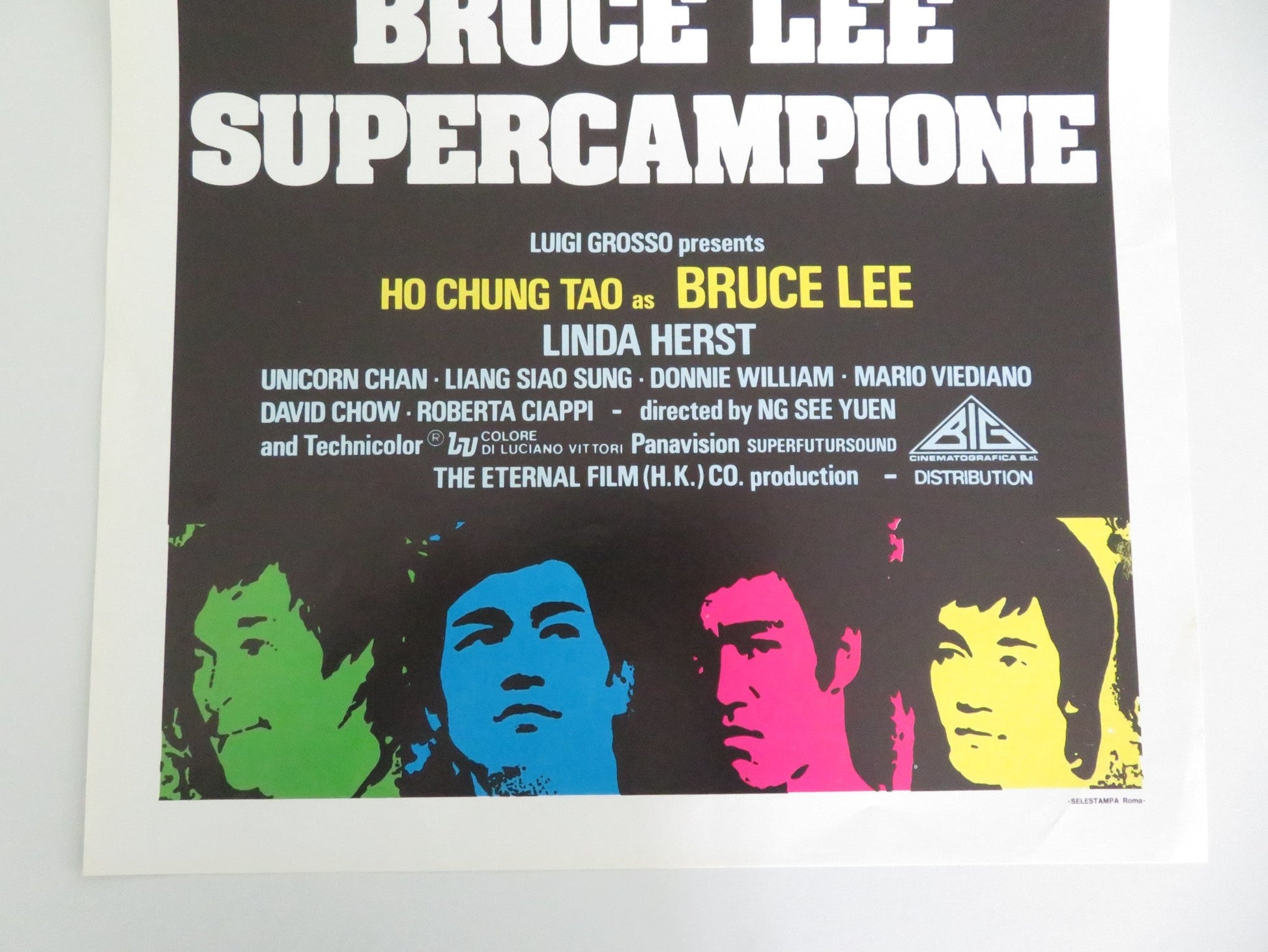 BRUCE LEE: THE MAN, THE MYTH ITALIAN LOCANDINA POSTER HO CHUNG TAO HERST 1980 Movie posters