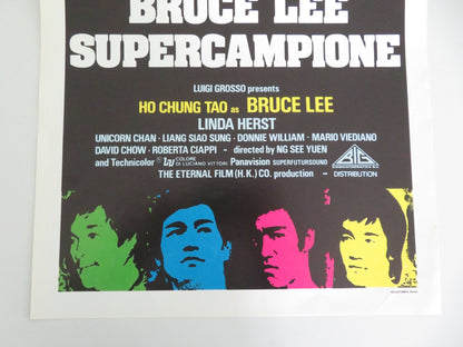 BRUCE LEE: THE MAN, THE MYTH ITALIAN LOCANDINA POSTER HO CHUNG TAO HERST 1980 Movie posters