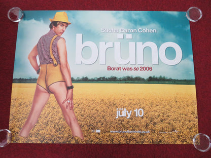 Brüno UK Quad Rolled Poster Sacha Baron Cohen Gustaf Hammarsten 2009 Movie posters