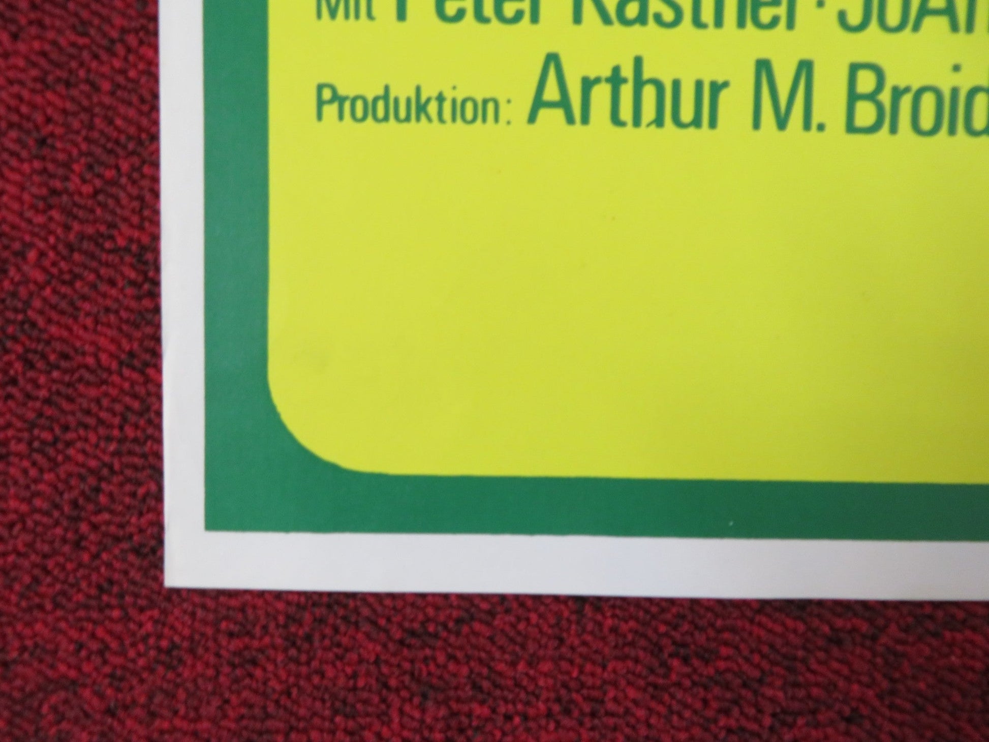 B.S. I LOVE YOU GERMAN A1 POSTER FOLDED PETER KASTNER JOANNA CAMERON 1971 Rendezvous Cinema Movie posters