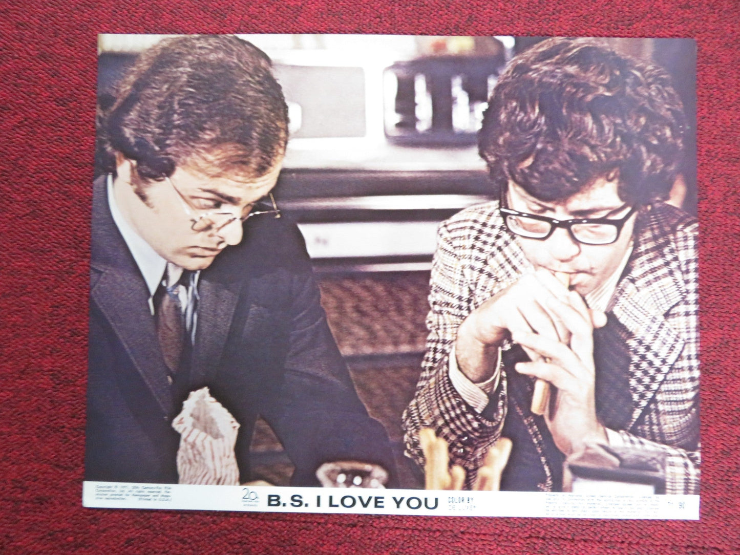 B.S. I LOVE YOU US LOBBY CARD FULL SET PETER KASTNER JOANNA CAMERON 1971 Rendezvous Cinema Movie posters