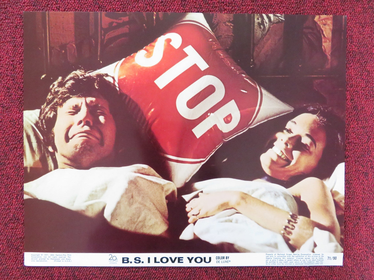 B.S. I LOVE YOU US LOBBY CARD FULL SET PETER KASTNER JOANNA CAMERON 1971 Rendezvous Cinema Movie posters