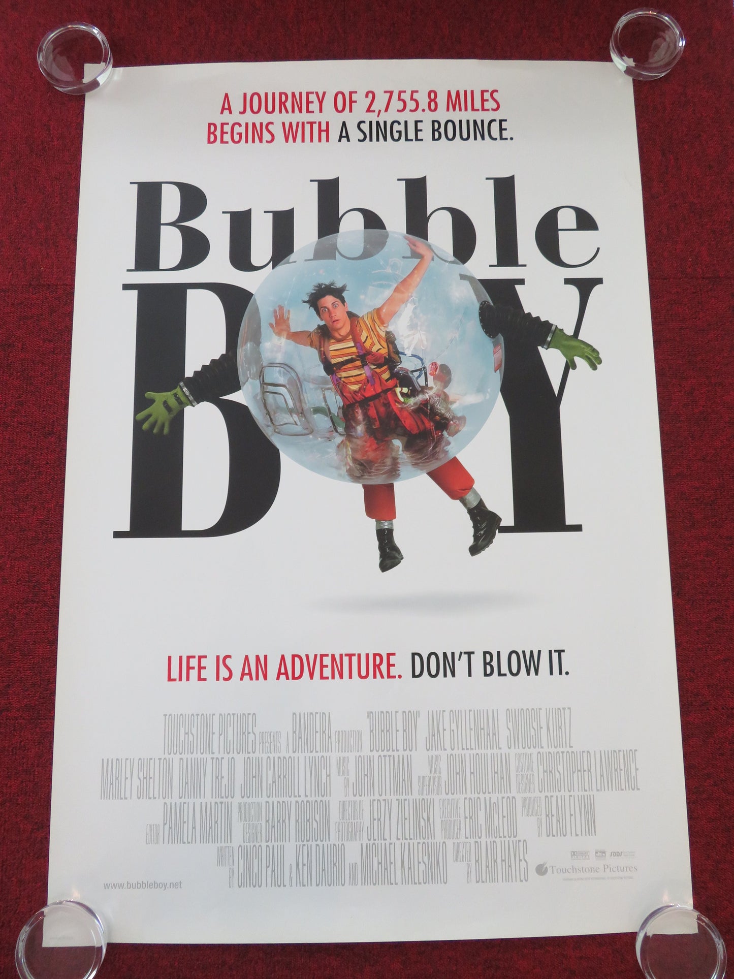 Bubble Boy US One Sheet Rolled Poster Jake Gyllenhaal Swoosie Kurtz 2001 Movie posters