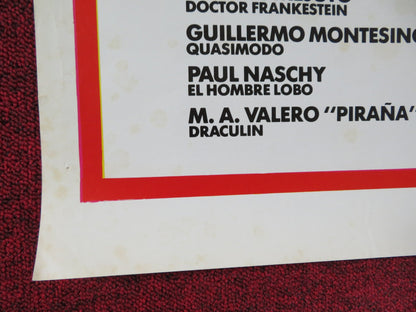 BUENAS NOCHES, SENOR MONSTRUO SPANISH POSTER FERNANDO BILBAO LUIS ESCOBAR 1982 Rendezvous Cinema Movie posters