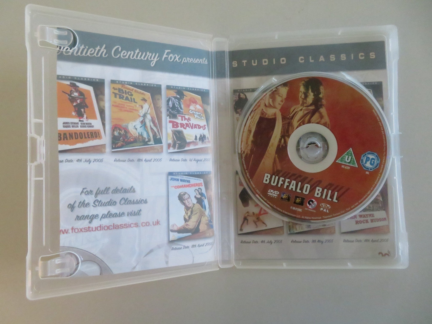 BUFFALO BILL (DVD) JOEL MCCREA MAUREEN O'HARA 1944 REGION 2 Movie posters