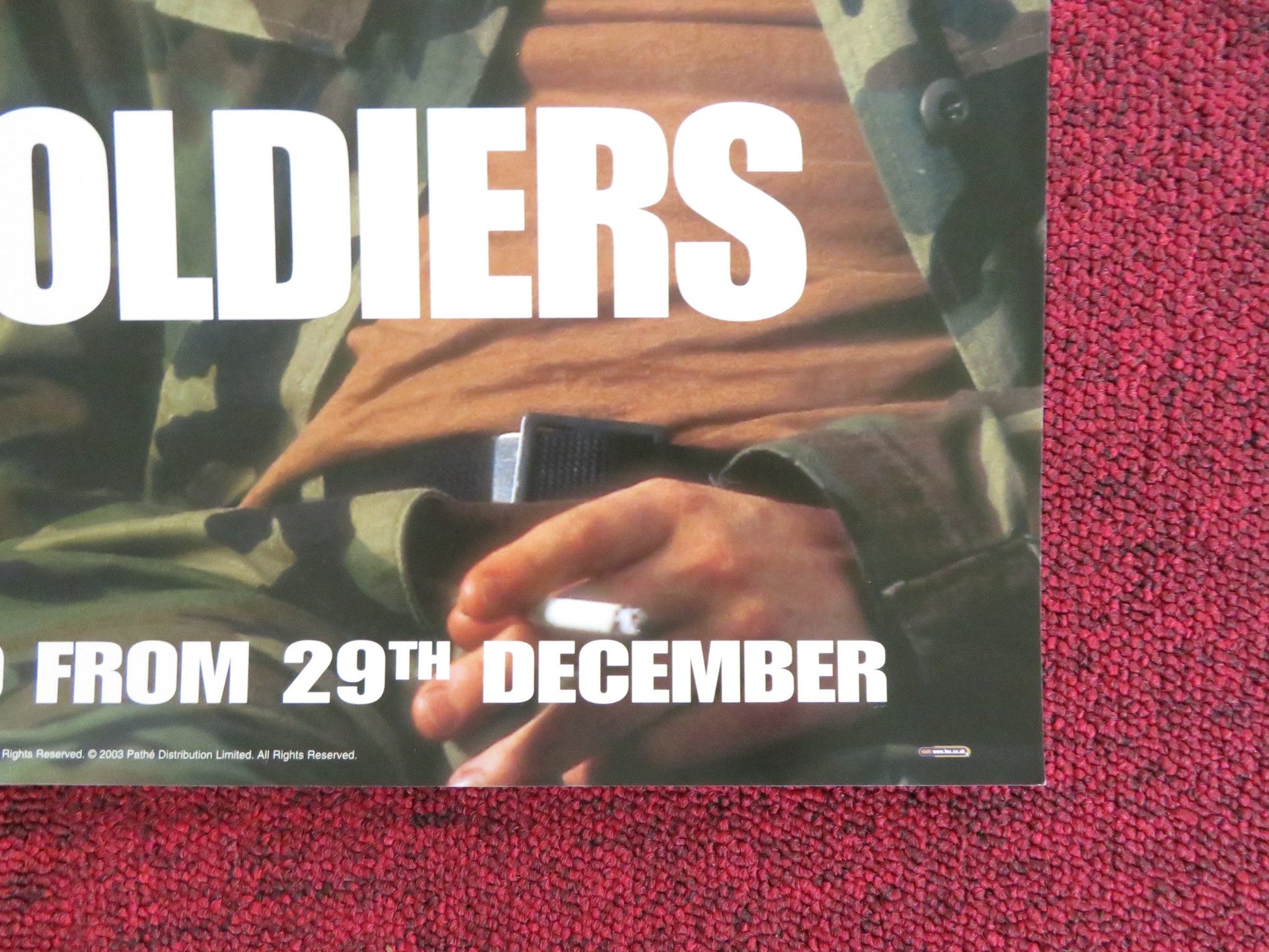 BUFFALO SOLDIERS DVD & VHS VIDEO POSTER JOAQUIN PHOENIX ED HARRIS 2001 Rendezvous Cinema Movie posters