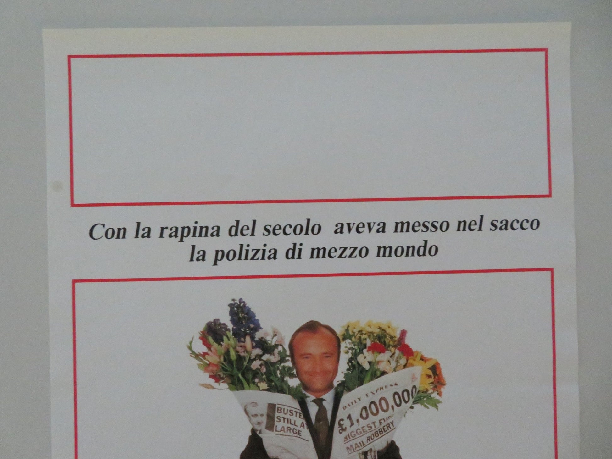 BUSTER ITALIAN LOCANDINA POSTER PHIL COLLINS JULIE WALTERS 1988 Movie posters
