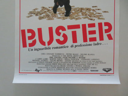 BUSTER ITALIAN LOCANDINA POSTER PHIL COLLINS JULIE WALTERS 1988 Movie posters