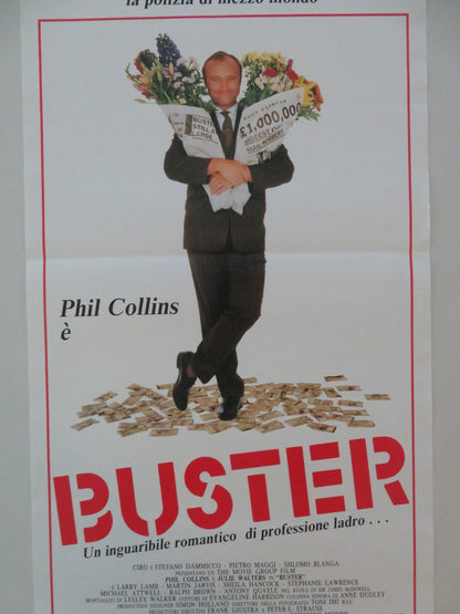 BUSTER ITALIAN LOCANDINA POSTER PHIL COLLINS JULIE WALTERS 1988 Movie posters