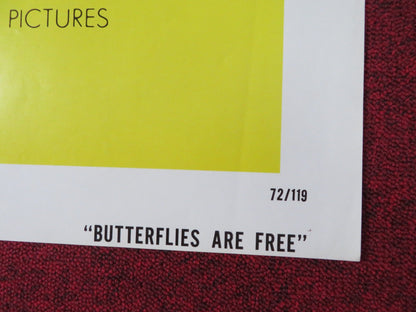 BUTTERFLIES ARE FREE FOLDED US ONE SHEET POSTER GOLDIE HAWN EDWARD ALBERT 1972 Rendezvous Cinema Movie posters