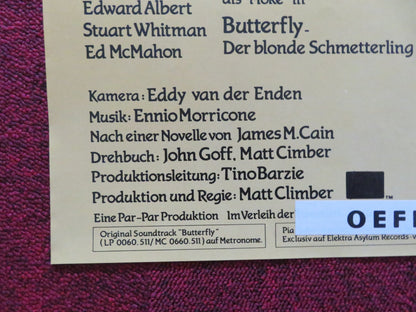 BUTTERFLY GERMAN A1 POSTER FOLDED STACY KEACH ORSON WELLES 1982 Rendezvous Cinema Movie posters