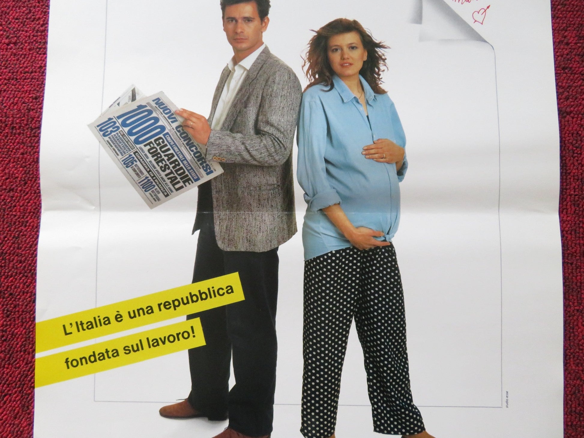 C' E' POSTO PER TUTTI ITALIAN LOCANDINA POSTER LUIGI LAEZZA ELVIRA GIANNINI 1990 Rendezvous Cinema Movie posters