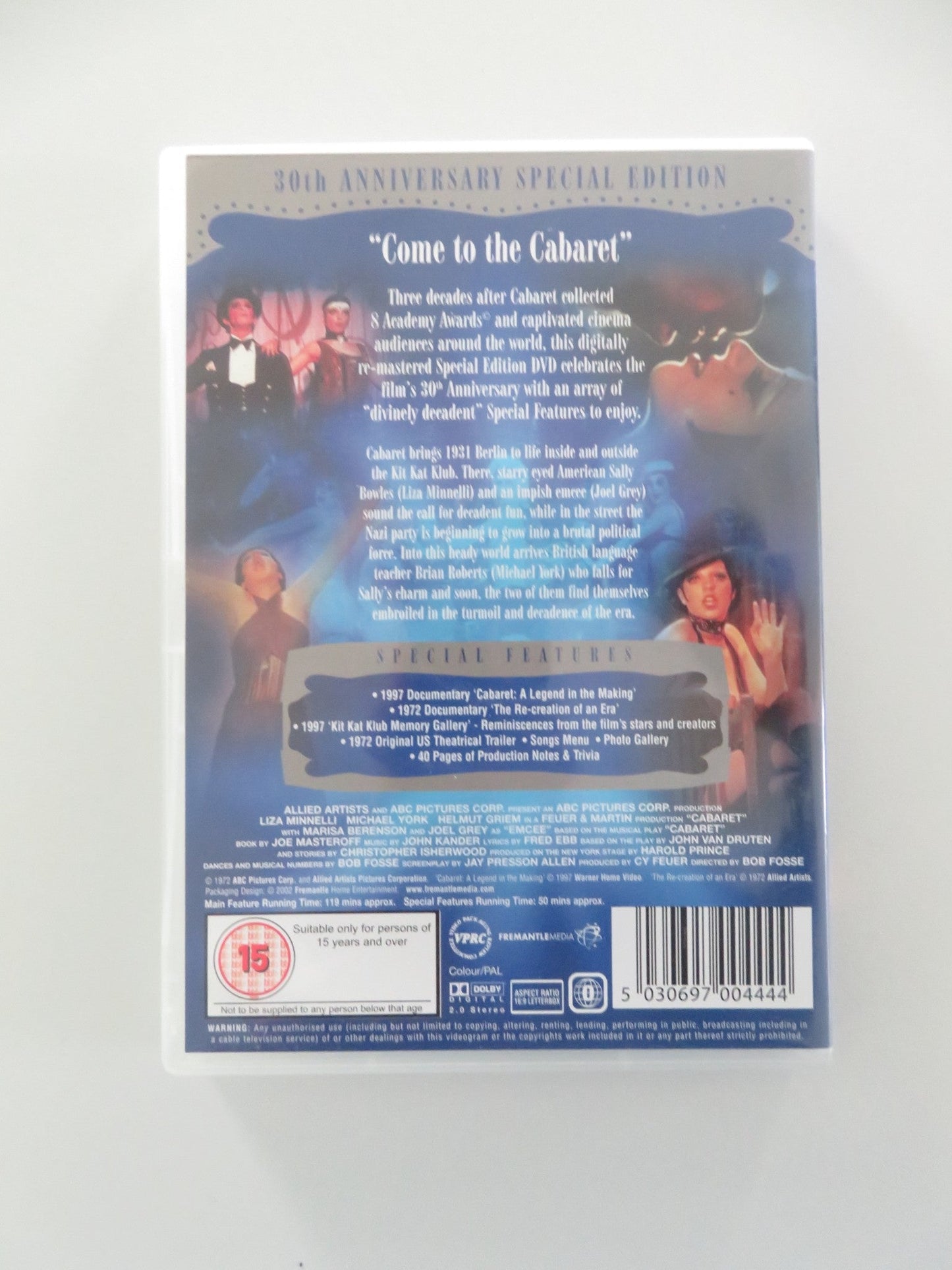 CABARET - 30TH ANNIVERSARY SPECIAL EDITION (DVD) LIZA MINNELLI 1972 REGION 0 Movie posters