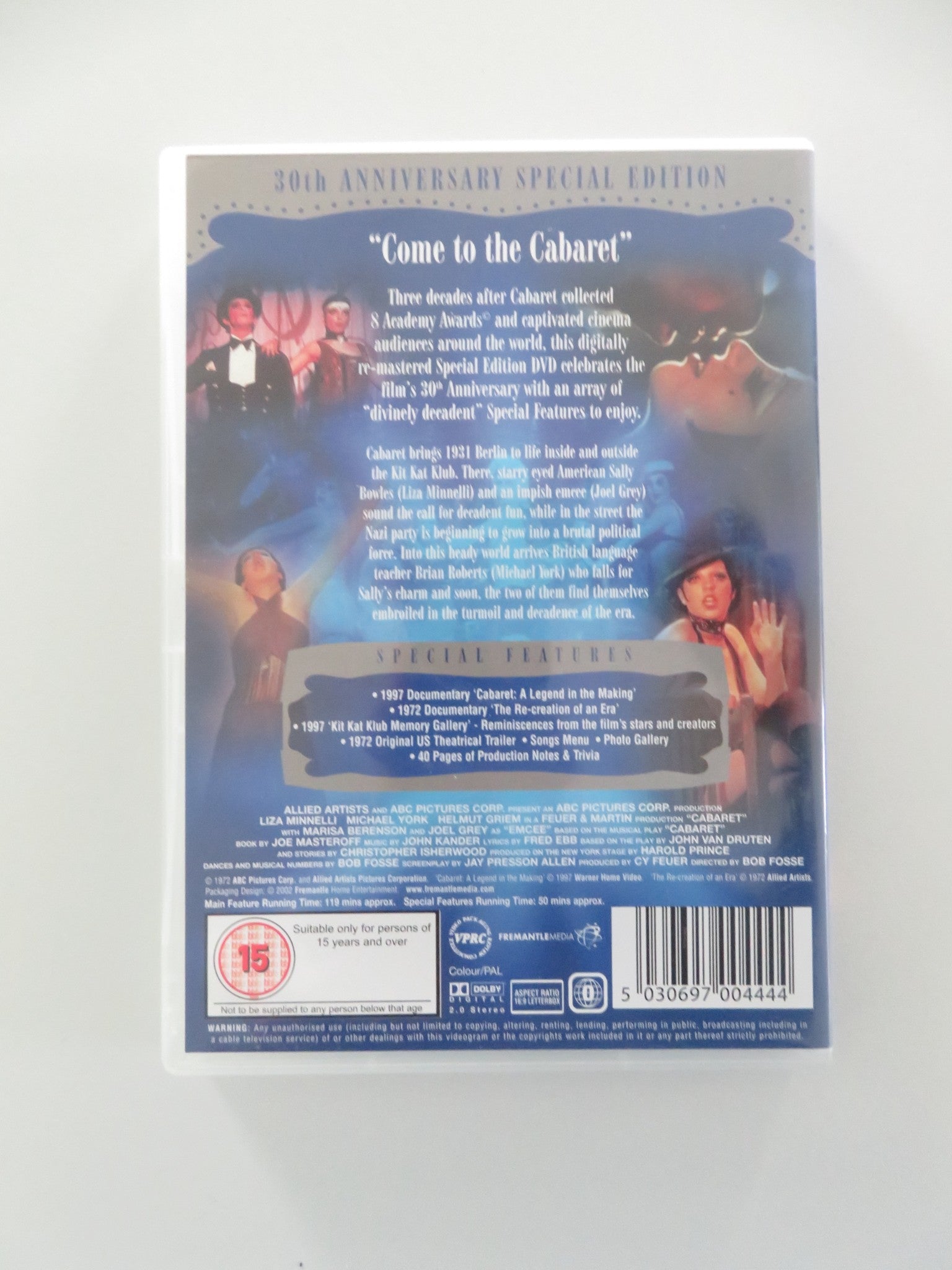 CABARET - 30TH ANNIVERSARY SPECIAL EDITION (DVD) LIZA MINNELLI 1972 REGION 0 Movie posters