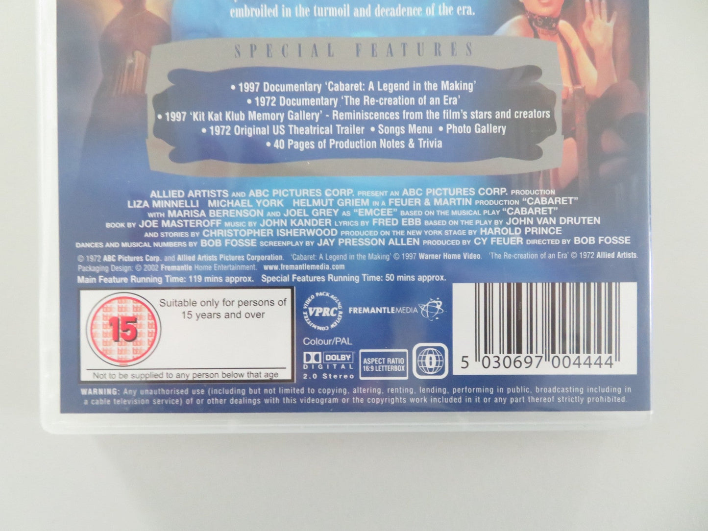 CABARET - 30TH ANNIVERSARY SPECIAL EDITION (DVD) LIZA MINNELLI 1972 REGION 0 Movie posters