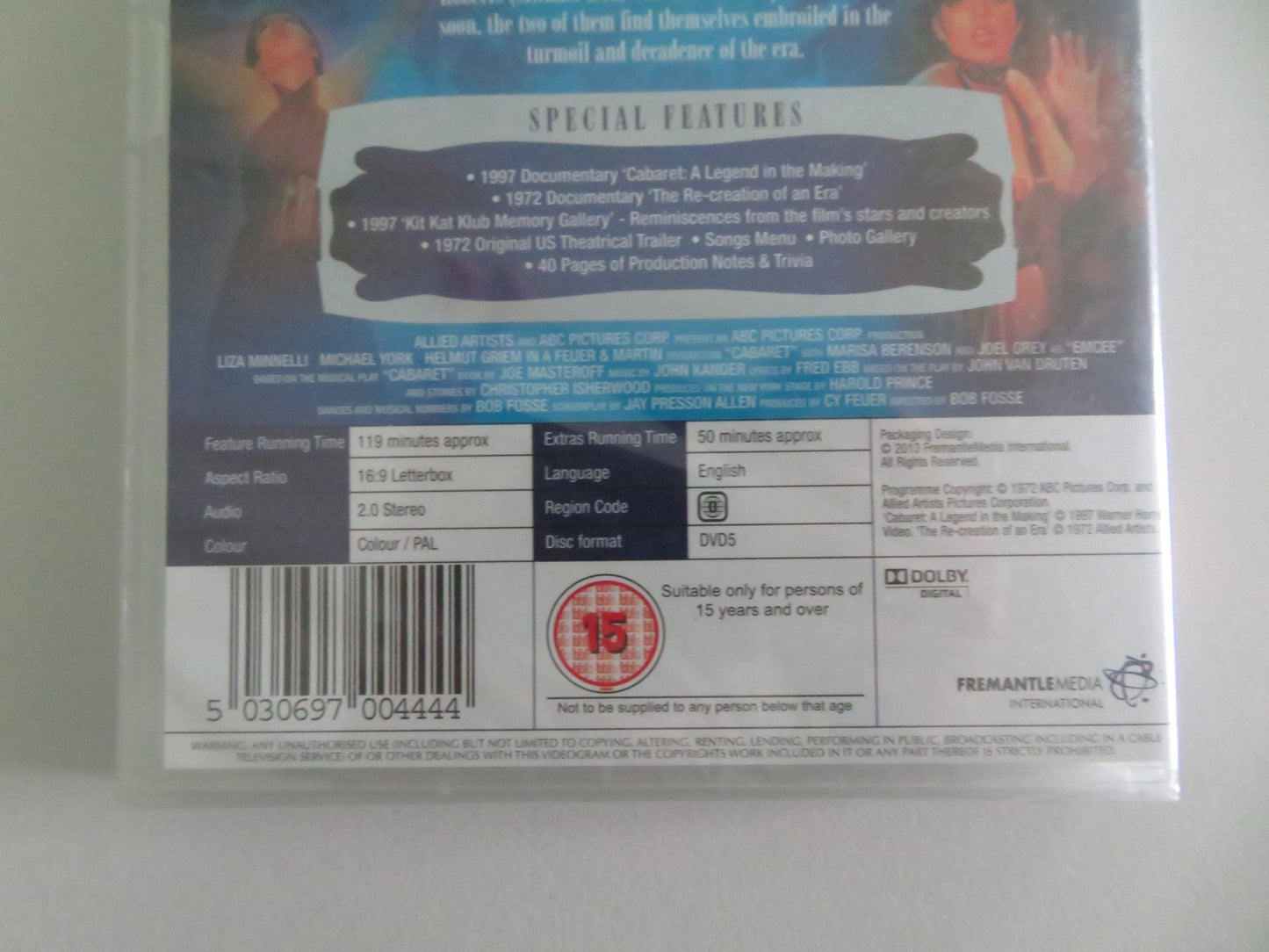 CABARET - SPECIAL EDITION (DVD) LIZA MINNELLI MICHAEL YORK 1972 REGION 0 Movie posters