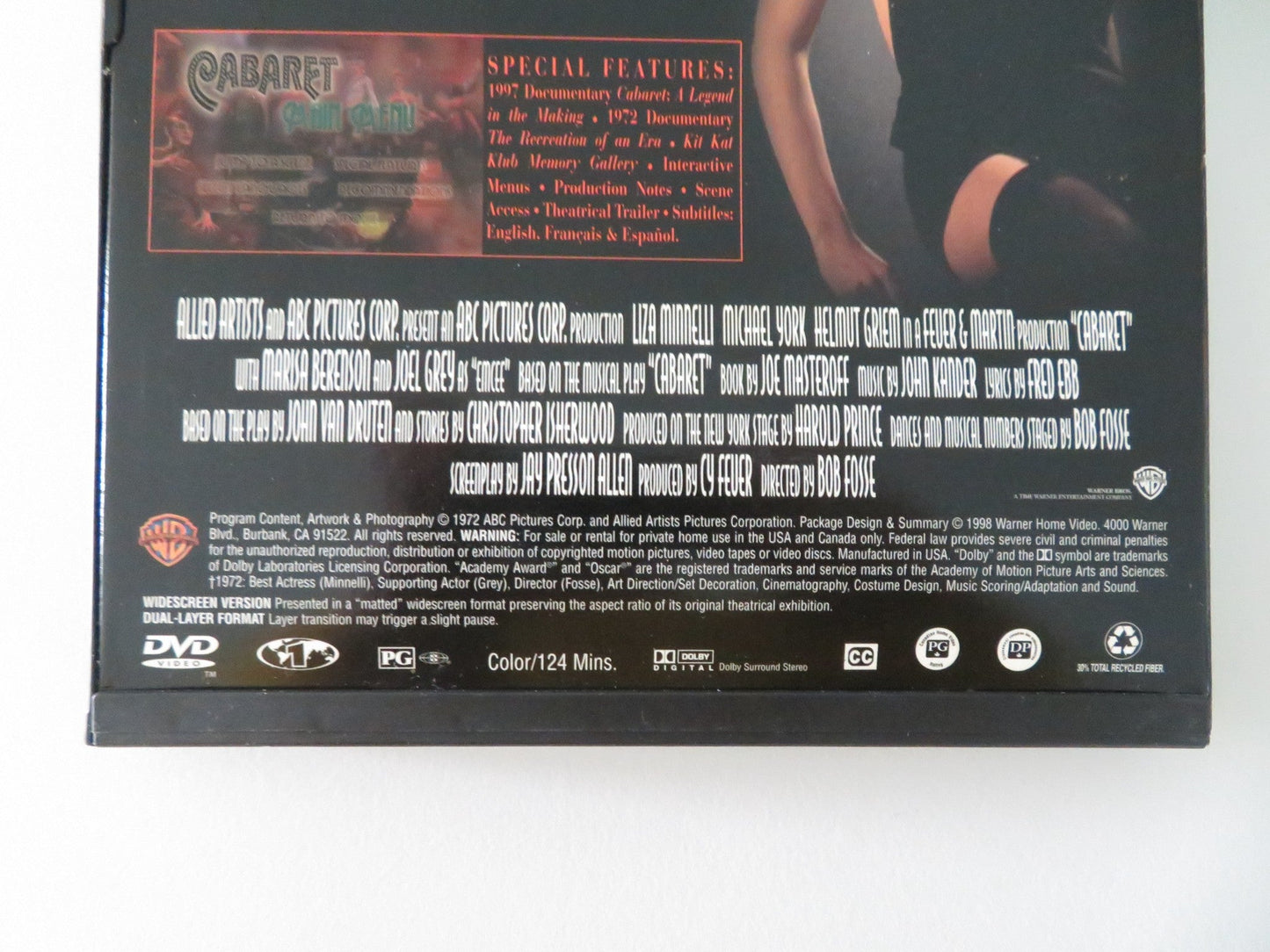 CABARET - SPECIAL EDITION (DVD) LIZA MINNELLI MICHAEL YORK 1972 REGION 1 Movie posters