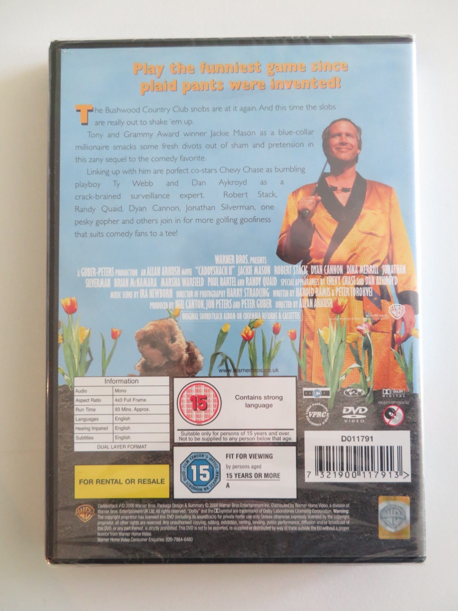 CADDYSHACK II (DVD) JACKIE MASON CHEVY CHASE 1988 REGION 2 Rendezvous Cinema Movie posters