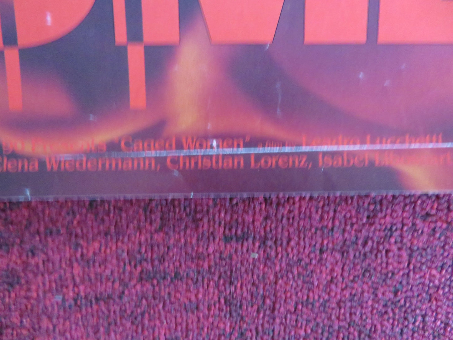 CAGED WOMEN VHS VIDEO POSTER ELENA WIEDERMANN CHRISTIAN LORENZ 1991 Rendezvous Cinema Movie posters