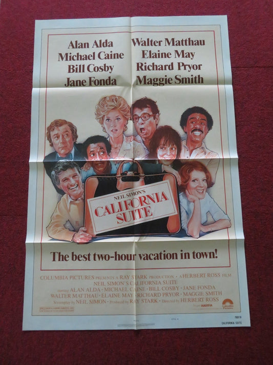 CALIFORNIA SUITE - STYLE B FOLDED US ONE SHEET POSTER MICHAEL CAINE A. ALDA 1978 Movie posters
