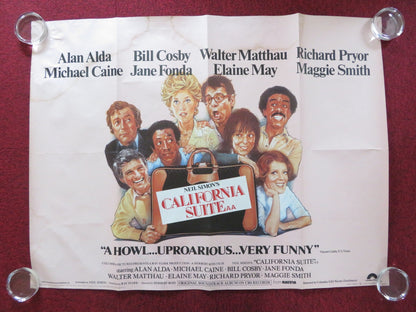 CALIFORNIA SUITE UK QUAD ROLLED POSTER RICHARD PRYOR MICHAEL CAINE J. FONDA 1978 Rendezvous Cinema Movie posters