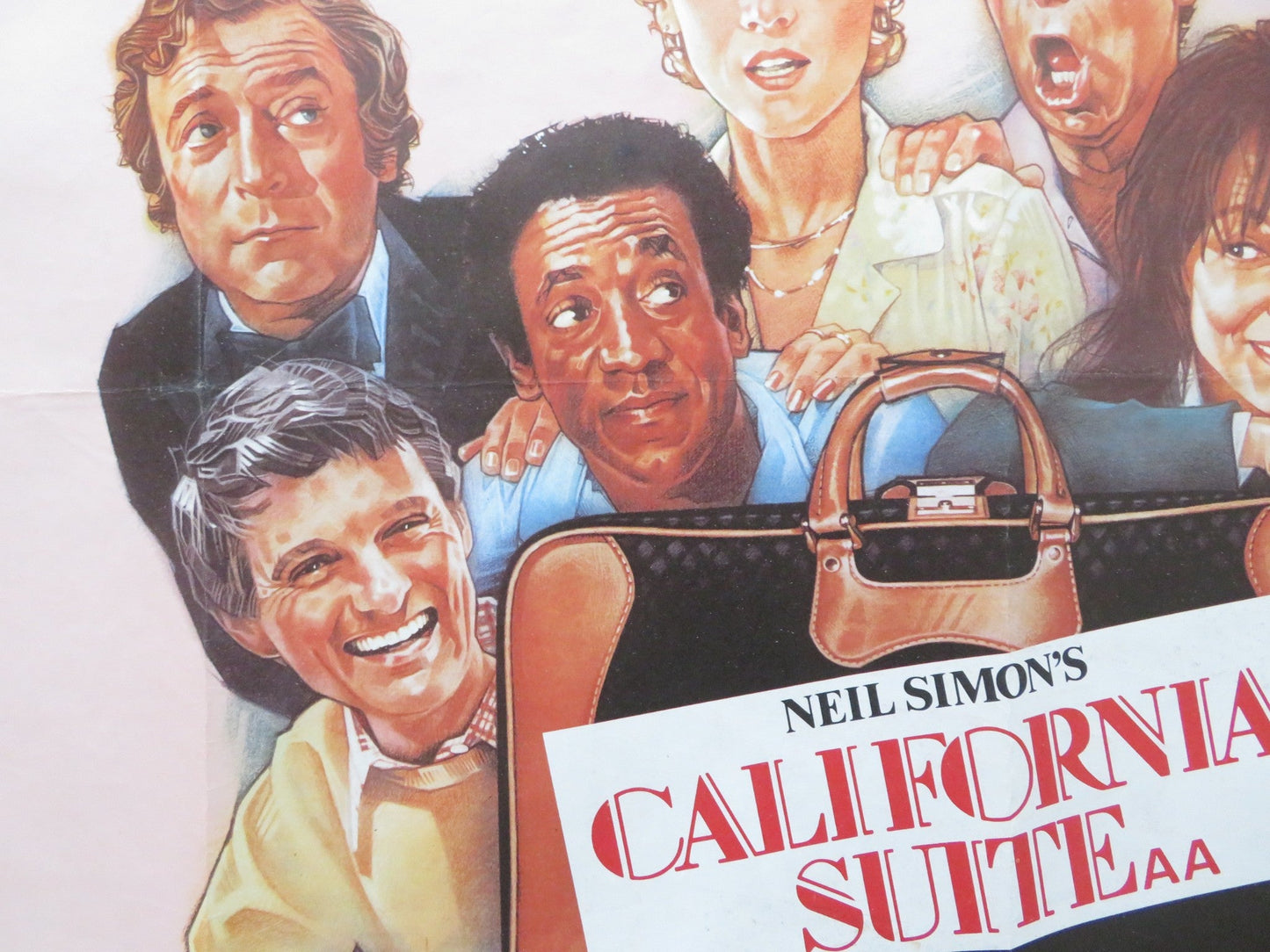 CALIFORNIA SUITE UK QUAD ROLLED POSTER RICHARD PRYOR MICHAEL CAINE J. FONDA 1978 Rendezvous Cinema Movie posters