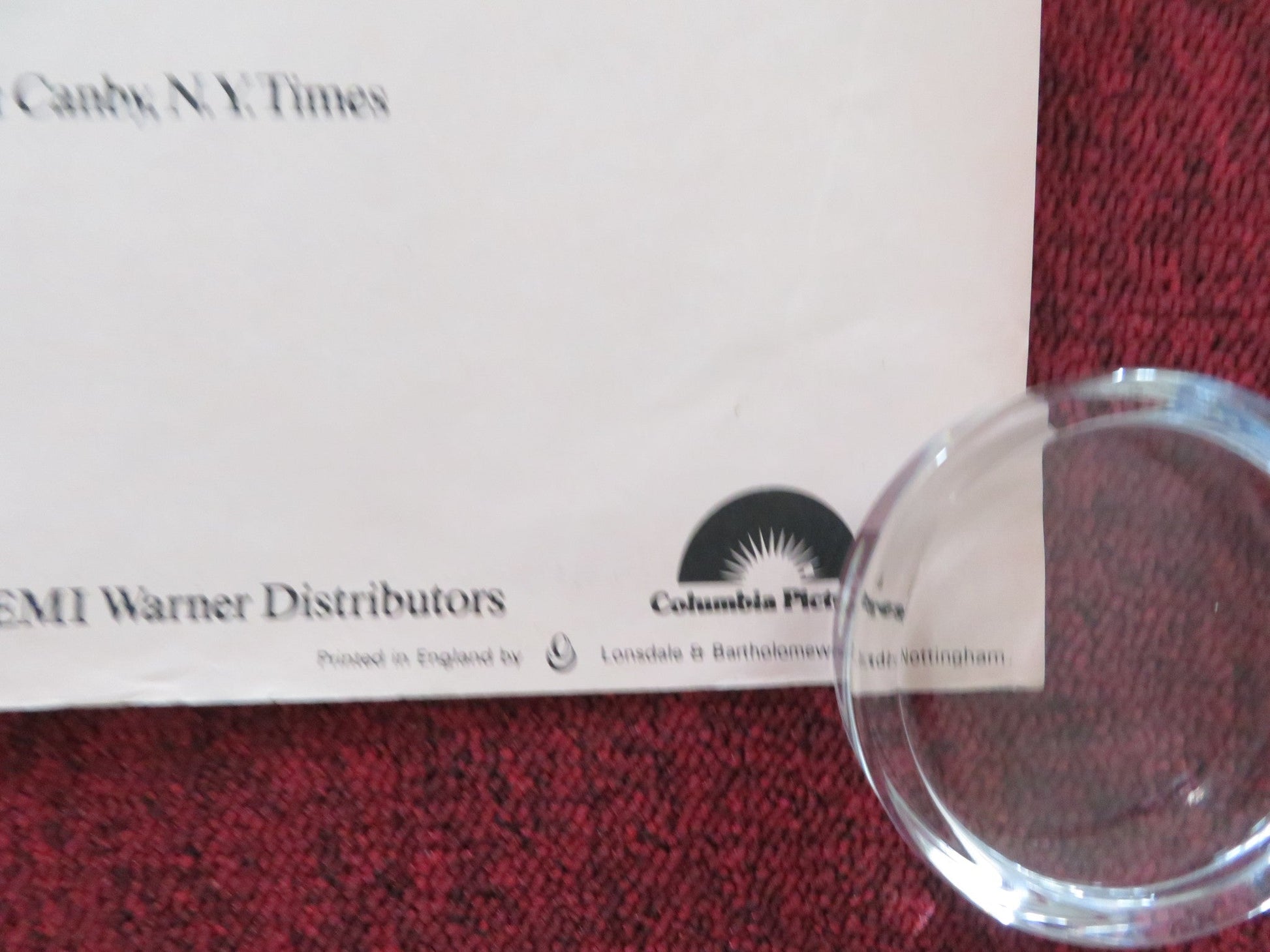 CALIFORNIA SUITE UK QUAD ROLLED POSTER RICHARD PRYOR MICHAEL CAINE J. FONDA 1978 Rendezvous Cinema Movie posters