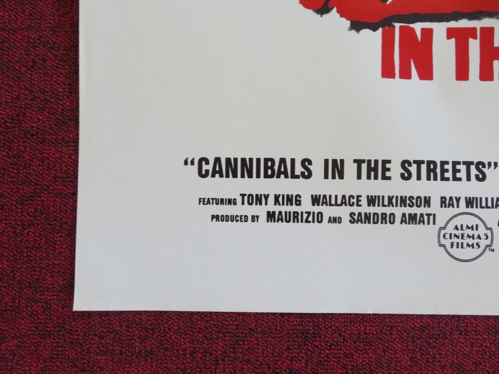 CANNIBAL APOCALYPSE US TRI FOLDED ONE SHEET ROLLED POSTER J. SAXON 1982 Rendezvous Cinema Movie posters