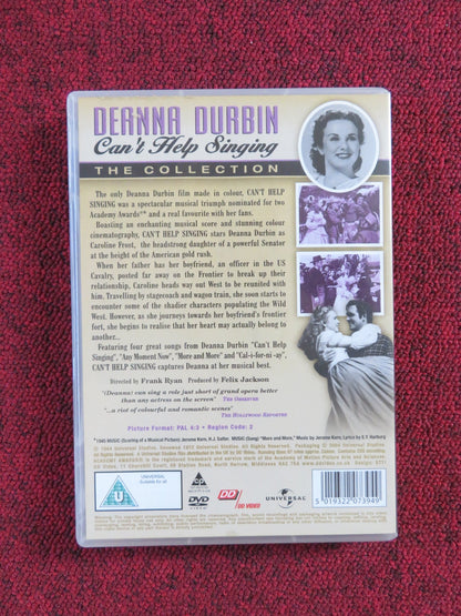 CAN'T HELP SINGING (DVD) DEANNA DURBIN ROBERT PAIGE 1944 REGION 2 Rendezvous Cinema Movie posters
