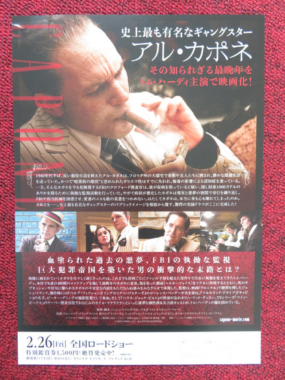 CAPONE JAPANESE CHIRASHI (B5) POSTER TOM HARDY MATT DILLON 2020 Rendezvous Cinema Movie posters